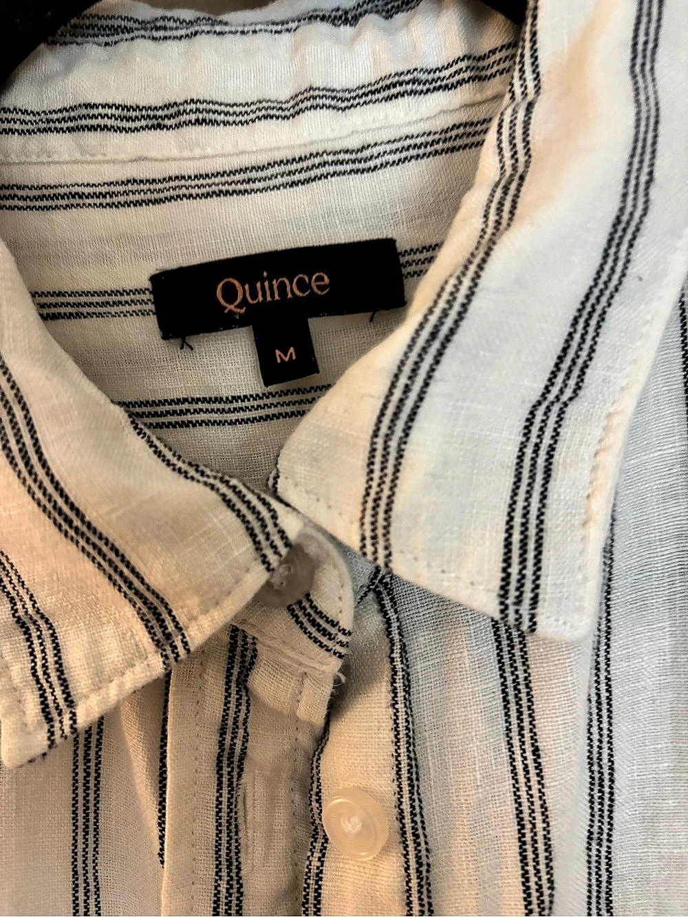 Quince 100% European Linen Long Sleeve Shirt Medium